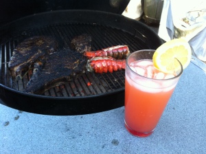 Surf, Turf and a Singapore Sling. Thank me.